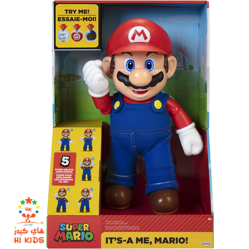  SUPER MARIO | Mario Action Figure - Game Phrases and Sounds