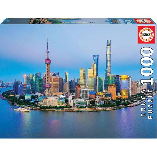 Basel image of Shanghai skyline at sunset