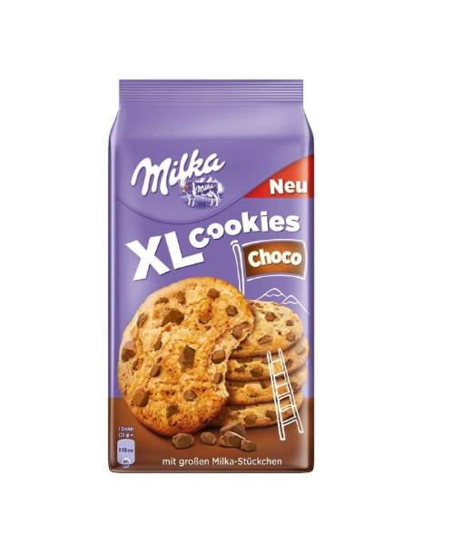 XL ميلكا : كوكيز بقطع الشوكولاتة