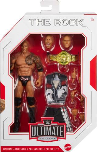 WWE Ultimate Edition The Rock Action Figure & Accessories Se