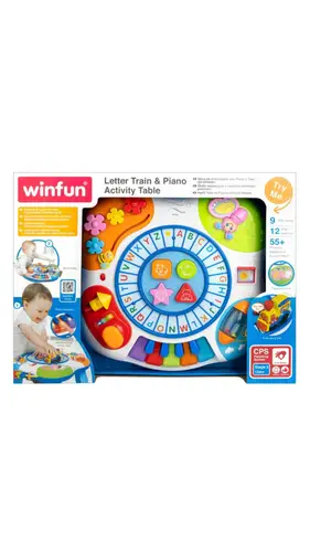 winFun | Letter Train and Piano Activity Table