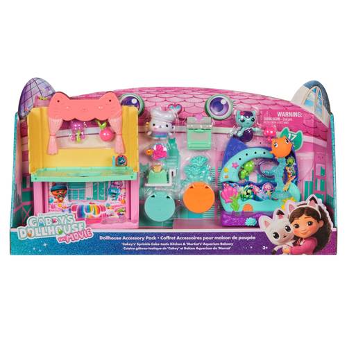 Gabby's Dollhouse | 17-Piece Dollhouse Accessory Set