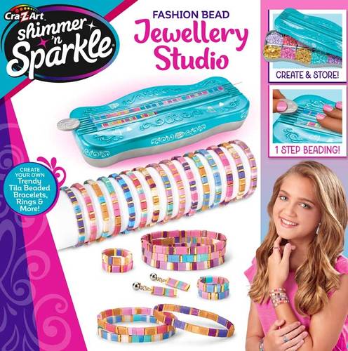 Shimmer & Sparkle | Cra-Z-Art Tila Glitter Beaded Bracelet