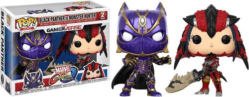 Funko Pop | Games Marvel Capcom Black Panther Vs Monster Hunter  Figure
