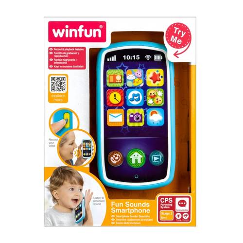 win Fun | A smartphone with backlit buttons and a keyboard.
