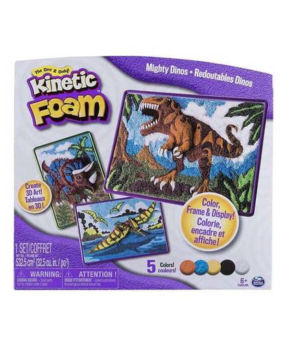 Kinetic Foam - 3D Art - Mighty Dinos
