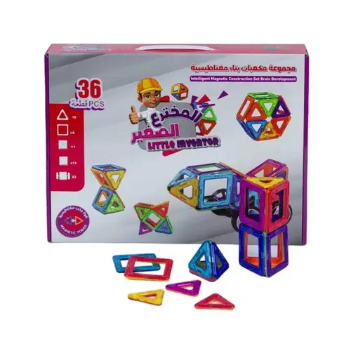 Little Inventor Magnetic Building Block Set 36 Pieces