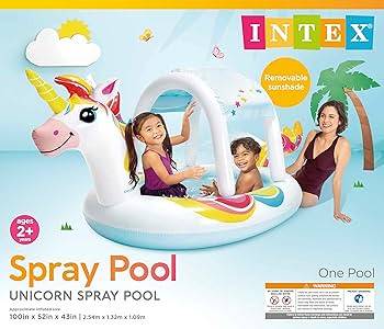 Intex | Sun Shade Unicorn Inflatable Spray Pool