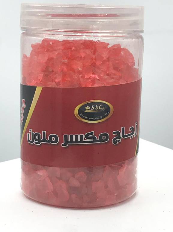 زجاج مكسور ملون 