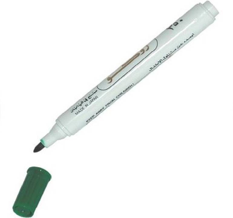قلم روكو Marker 350 ،قلم ماركر ثابت ،سماكه من 1.5-3مم ،رأس مستدير ،أخضر
