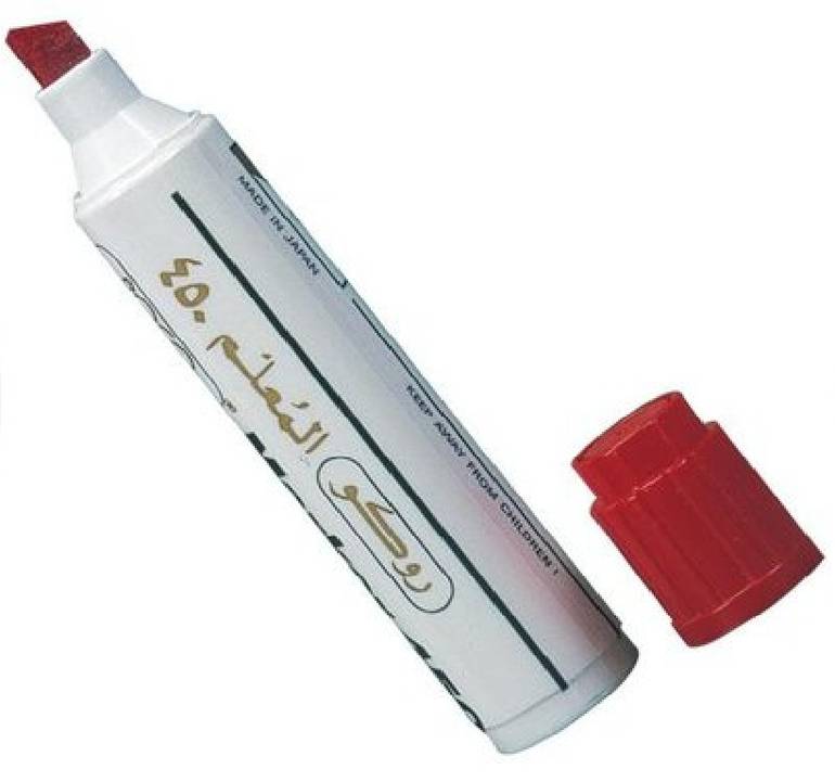 قلم روكو Marker 450 جامبو -قلم ماركر ثابت ،سماكه من 4-8مم ،رأس مشطوف ،أحمر