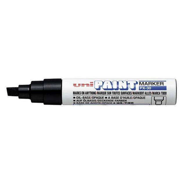 قلم بويا يوني بول - PX-30 - رأس مشطوف 4-8مم- أسود