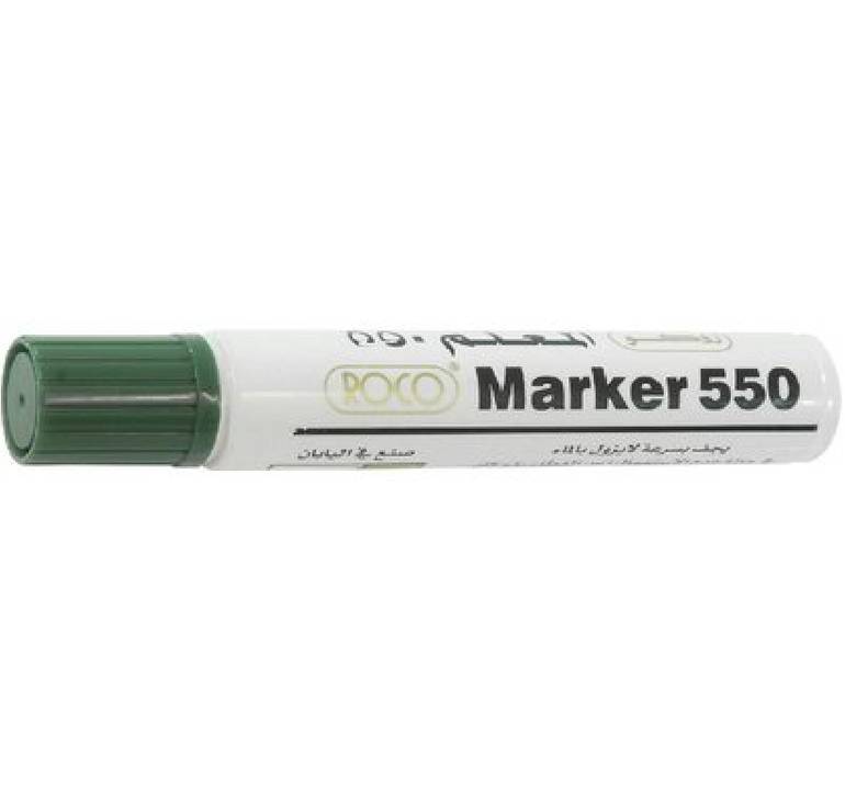 قلم روكو Marker 550 جامبو -قلم ماركر ثابت ،سماكة من8-12مم ،رأس مشطوف ،أخضر