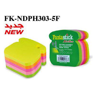 ورق ملاحظات فانتاستيك 80ورقة×  5 لون  400ورقة FK-NDPH303-5F