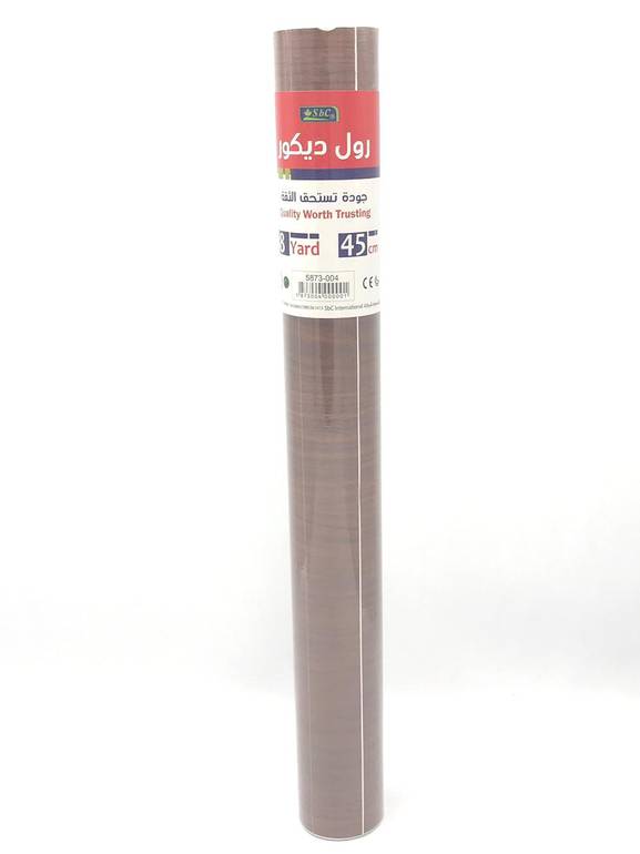 رول تجليد لاصق ديكور، خشبي  45سم × 8 يارده اس بي سي 5873004