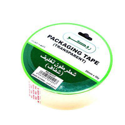 شطرطون تغليف (شفاف) 25مم×50 يارده روكو RQ-20111TA