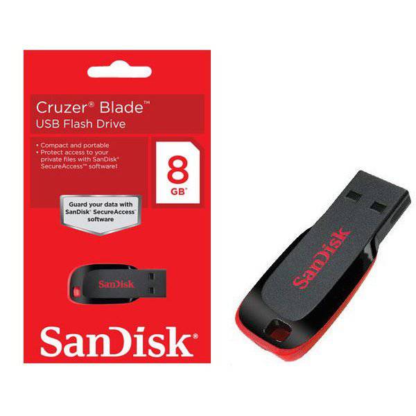 فلاش ميموري sanDisk 8GB