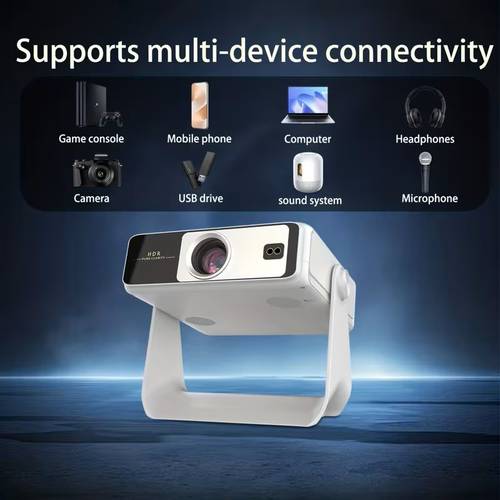 بروجكتر ذكي 1080P بنظام Android 12 ودعم 4K