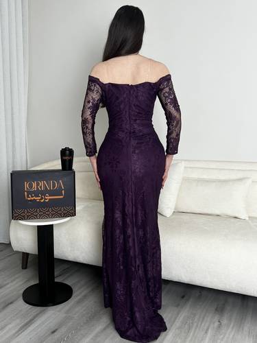 فستان سوار بنفسجي  - XXXL