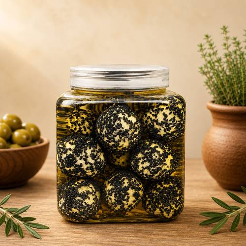 لبنة بزيت الزيتون و حبة البركة