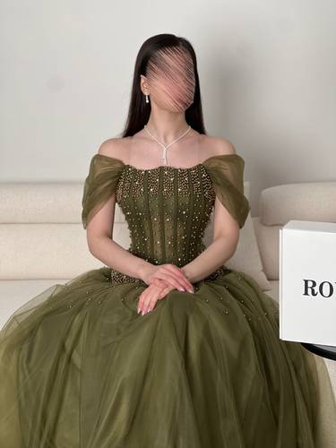 فستان ميار  - ‏(XS)الصدر:30انش,الخصر:24انش