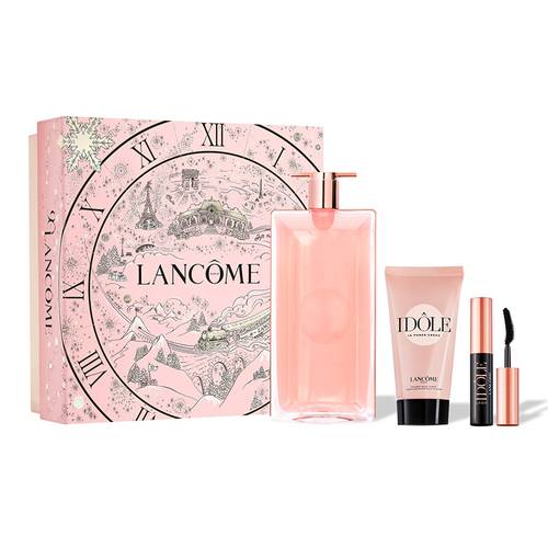 طقم لانكوم ايدول  او دي بارفيوم ( عطر 50 مل , لوشن للجسم 50 مل , مسكارا 2.5 مل )                           