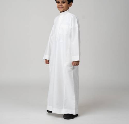 ثوب الأصيل أطفالي سحاب (ساده)