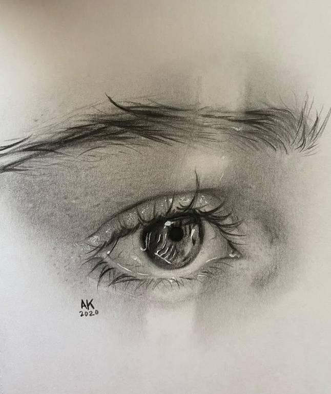 رسم عيون