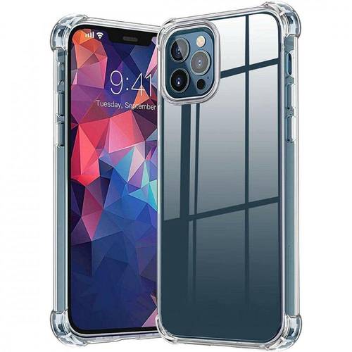 غطاء كفر حماية شفاف مدعم الزوايا لهاتف ايفون 12 برو ماكس - iPhone 12 Pro Max