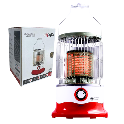 دفاية دائرية من كليكون دفاية سيراميك 2000 واط CLIKON CK-4236 2000W PORTABLE CERAMIC HEATER