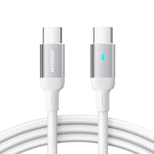 جيروم كيبل Type-C شحن PD تايب سي شحن سريع 100واط بطول 2متر   JoyRoom S-CC100A10 Premium Series 100W Type-C to Type-C Fast Charging ايفون و اندرويد