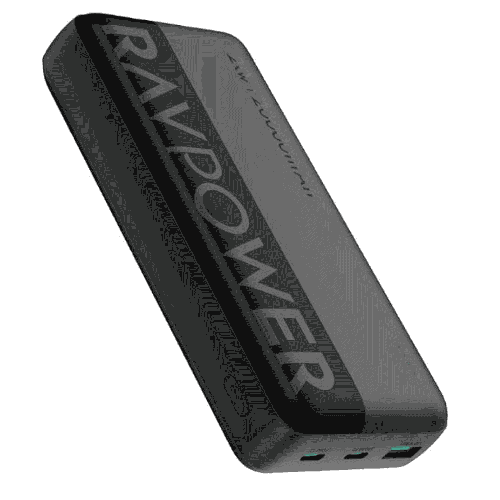 باور بانك 20000 مللي أمبير 3 منافذ RAVPower RP-PB1229 PD 20w