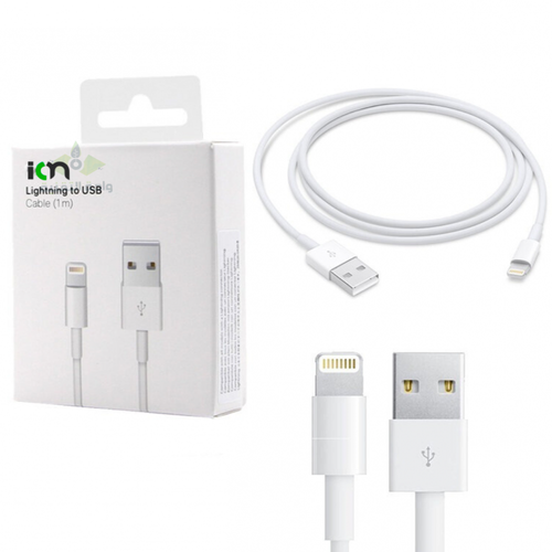 كيبل  Lightning للايفون   - usb to Lightning بطول 1 متر ماركة ion - ضمان سنتين