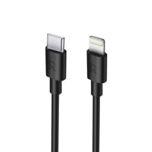 كيبل من راف باور Type-C إلى Lightning بخاصية الشحن السريع PD معتمد من ابل بطول 2 متر - RAVPOWER RP-CB1020
