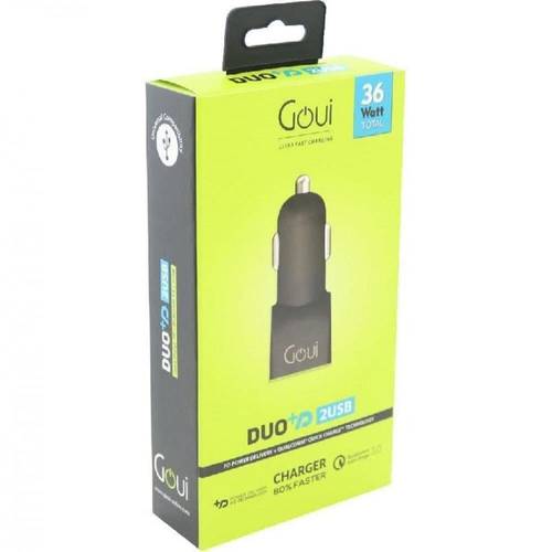 قوي دو شاحن سيارة بي دي 38 واط - Goui Duo PD Car Charger 2USB 38w