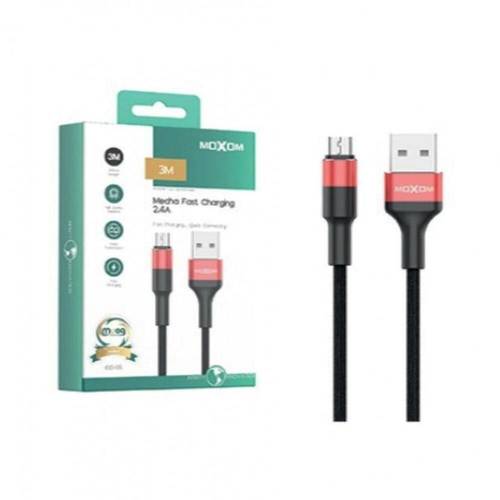 Mecha Fast Charging 2.4A سلك شاحن مايكرو 2 متر قماش من موكسوم