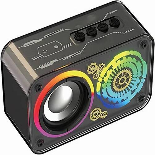 مكبر صوت بلوتوث لاسلكي محمول إضاءة RGB صغير الحجم  S841 مع مكبر صوت Lenyes