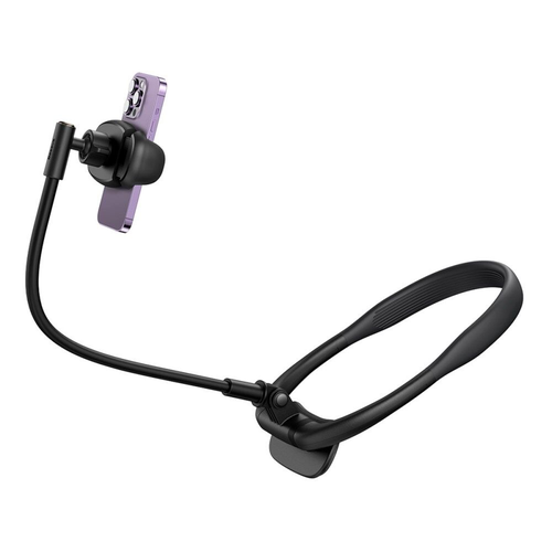 حامل للجوال على الرقبه للتصوير بيسوس حامل جوال كومفورت جوي على الرقبة لون اسود Baseus BS-HP007 ComfortJoy Series Neck Phone