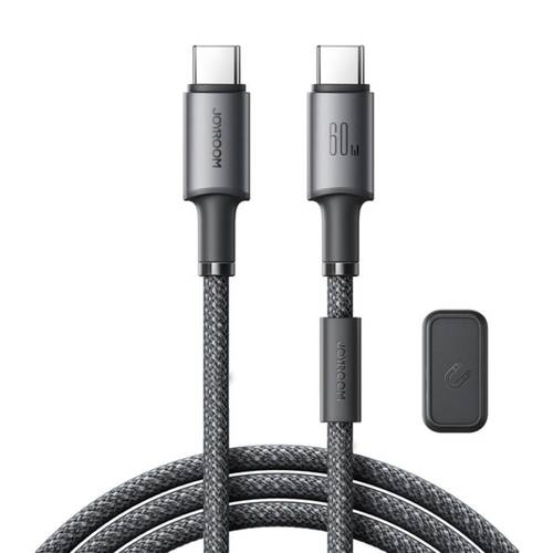 كيبل شحن سريع PD بسرعة 60w مع قطعة مغناطيس لتثبيت من جيروم JOYROOM S-A50 3A 480Mbps Fast Charging Data Cable, Type-C