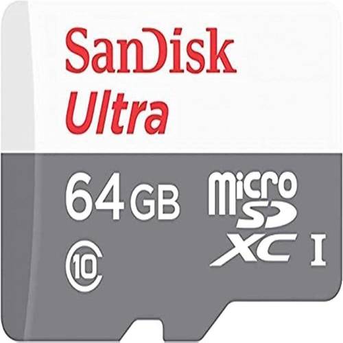 بطاقة ذاكرة ميموري كارد الترا SanDisk  ultra 64GB سانديسك SDSQUNR-064G-GN3MN بسرعة 100 ميجابايت/ثانية بسرعة فائقة ، فئة 10، 64 جيجا الترا