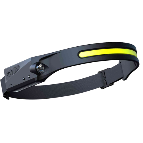 كشاف رأس ( مصباح راس بمستشعر حركة) LED HEAD LAMP بنوعين من الإضاءة  بطارية 600 mAh من dlc DLC-32816 5v 3.7w