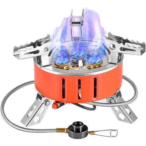 موقد غاز للتخيم صغير الحجم 5 عيون Camping Family Camping Stove 5 Burners 18500W  CM-38481