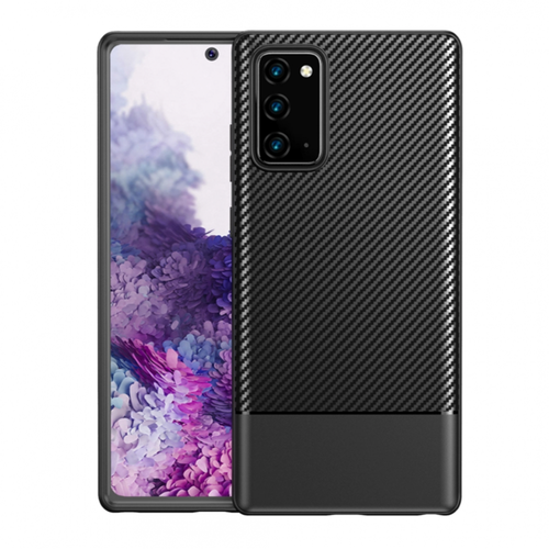 غطاء كفر كربون نحيف بتصميم مخطط رائع لحماية جهاز  نوت 20 ، Samsung Galaxy Note 20