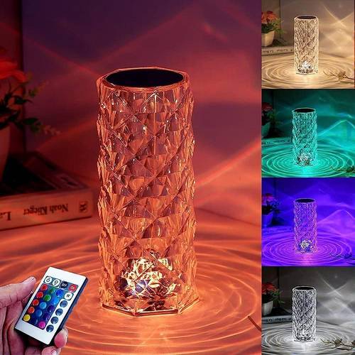 مصباح كريستال ماسي من ADDFIT بـ16 لون متغير RGB يعمل باللمس  مع جهاز تحكم عن بعد