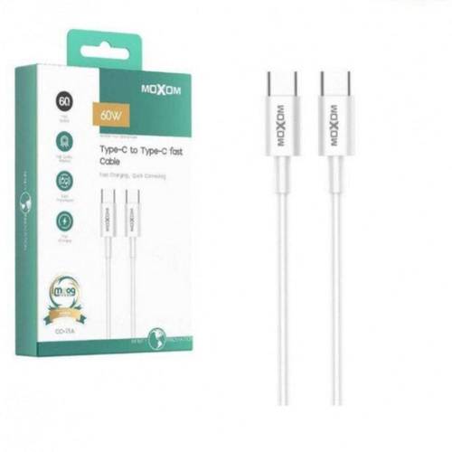 كيبل تايب سي - تايب سي USB-C to USB-C -60w- يدعم الشحن السريع يدعم نقل البيانات CC71 من MOXOM متر