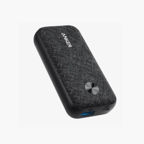 انكر بطارية باوركور ميترو بمنفذ USB ومنفذ تايب سي بتقنية PD بقوة 10000 ملي امبير - اسود- Anker PowerCore Metro 10000 PD – Black