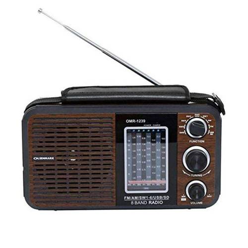 راديو زمان يدعم البلوتوث مزود بمدخل ذاكرة و aux و يو اس بي - ماركة  Olsenmark