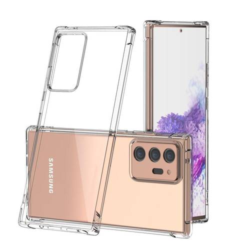 غطاء كفر حماية شفاف مدعم الزوايا لهاتف جالكسي نوت 20 الترا ، Samsung Galaxy Note 20 Ultra