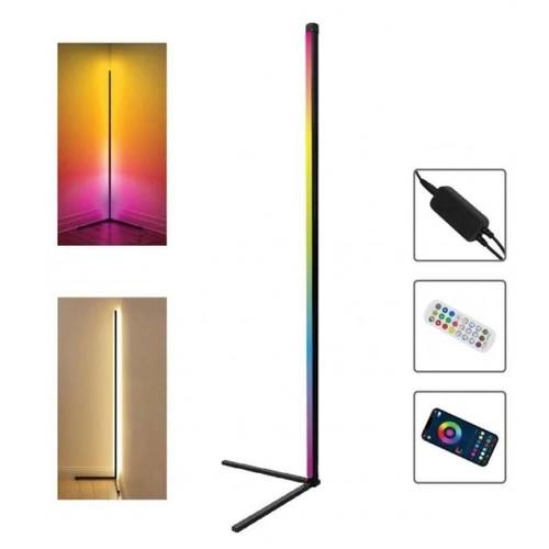 اضاءة زاوية أرضي LED ‏ ‏تحكم بالتطبيق و تفاعلي مع الأصوات(بـ9ألوان اضاءة - 10 واط