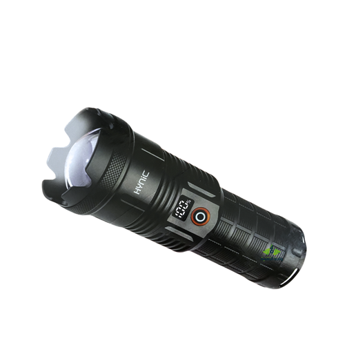 كشاف و باور بنك للبر  مع شاشة بقوة 3000 لومن فائق السطوع 40 واط LED TACTICAL FLASHLIGHT HL887  HYNIC